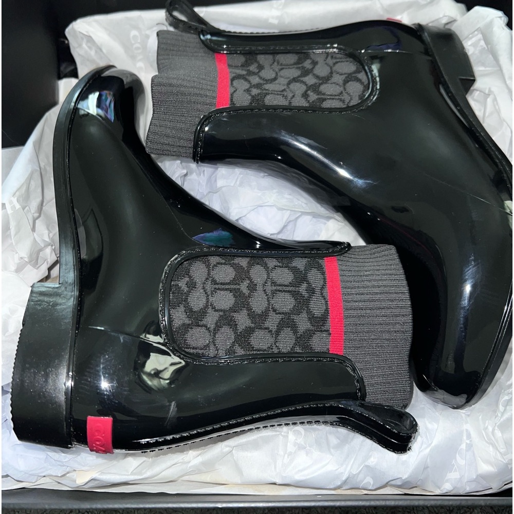 Coach rain boots